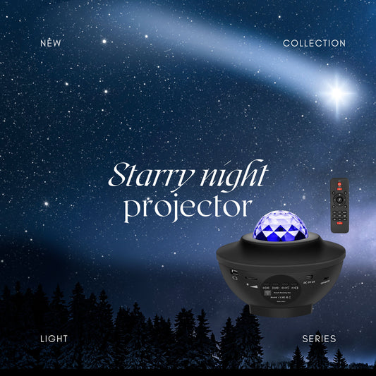 USB LED Star Night Light Music Starry Projector